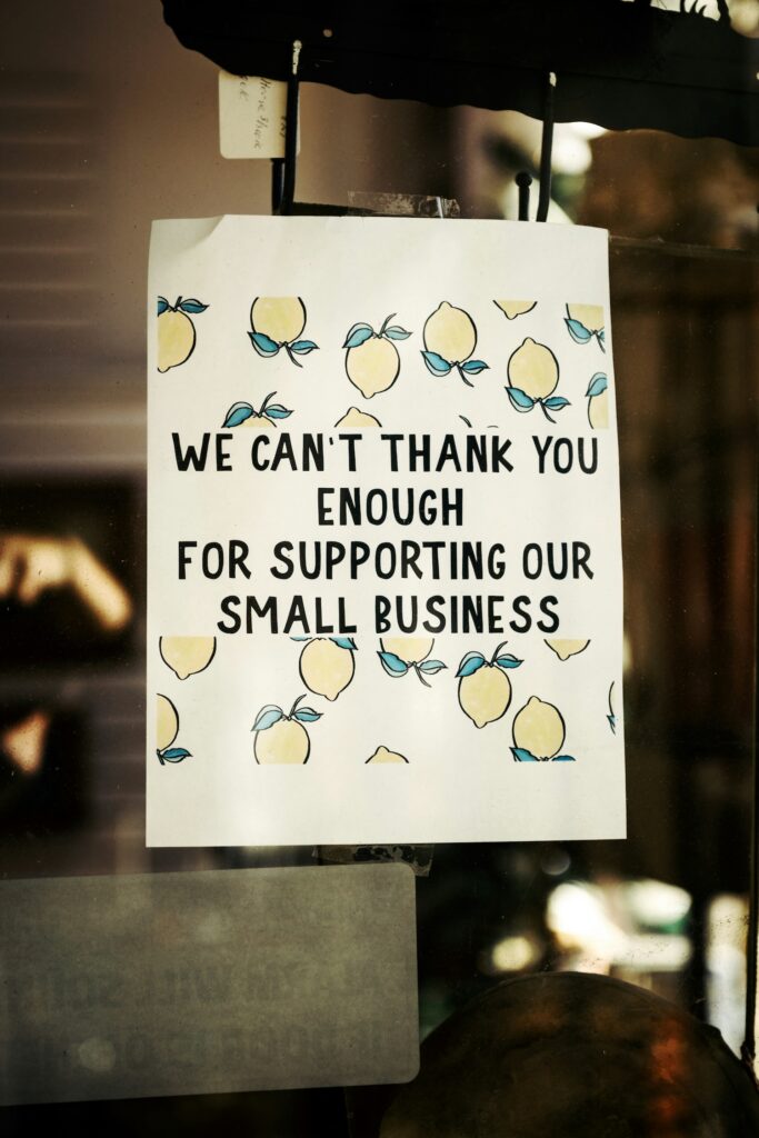 small business window front